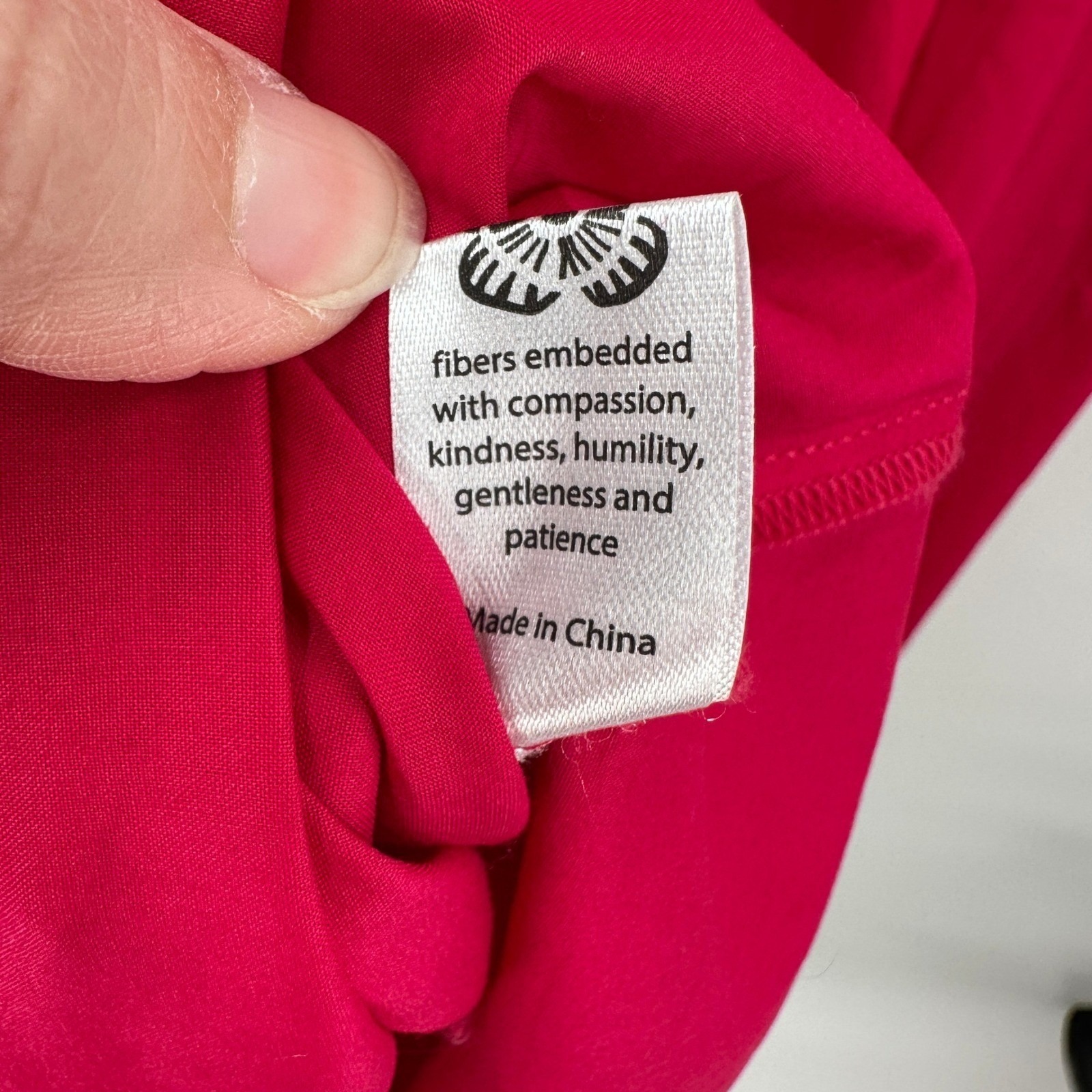Lesley Evers Harper Magenta Pink Cotton Ruffle Collar Shift Dress Large Nwt Read — image 8 of 8